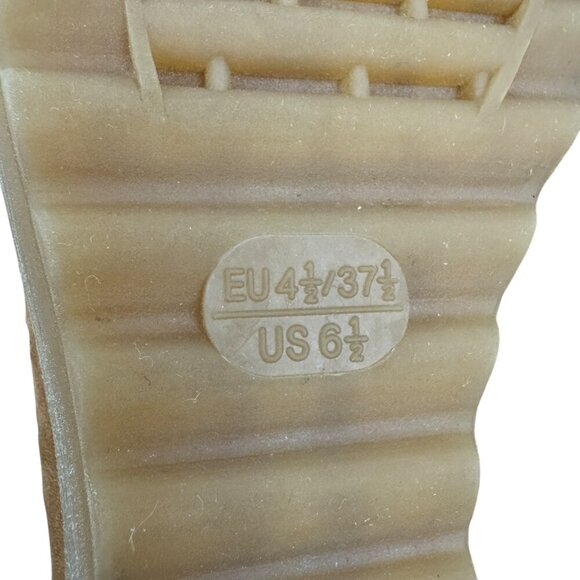 The FLEXX Suede Run Crazy Brown Perforated Wedge Comfort Shoes Women's Size 6.5 - Picture 11 of 11